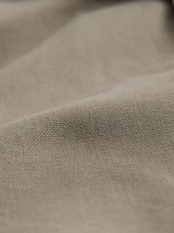 Ecru Corduroy Collar Canvas Shacket Overshirt