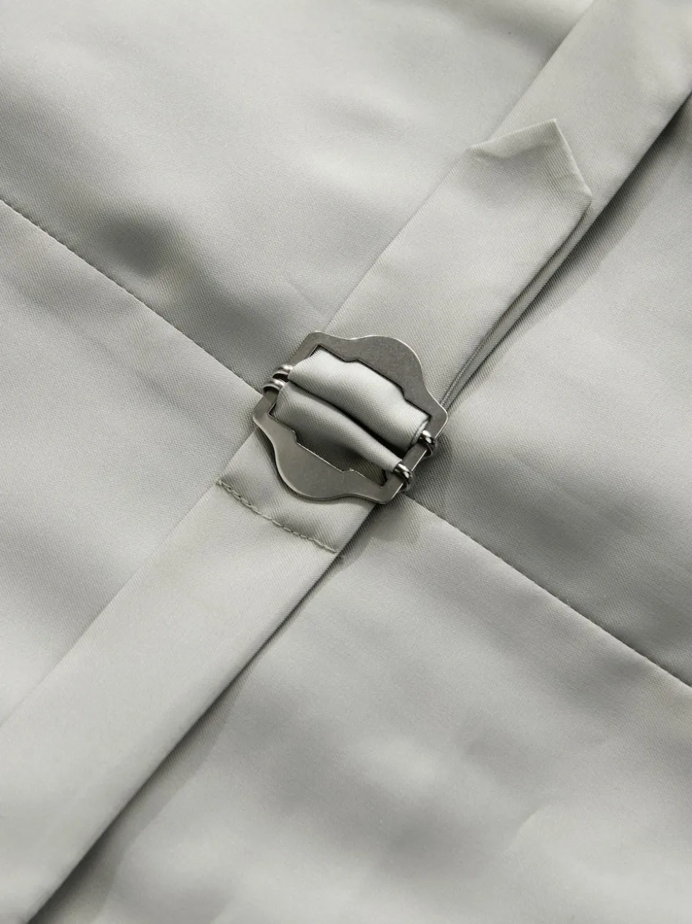 Ecru Linen Blend Texture Suit Waistcoat