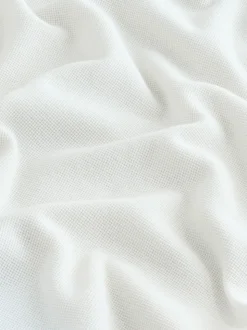 Ecru Micro Waffle Long Sleeve T-Shirt