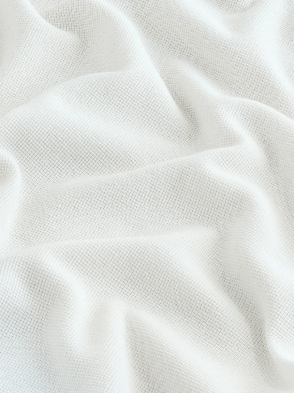 Ecru Micro Waffle Long Sleeve T-Shirt