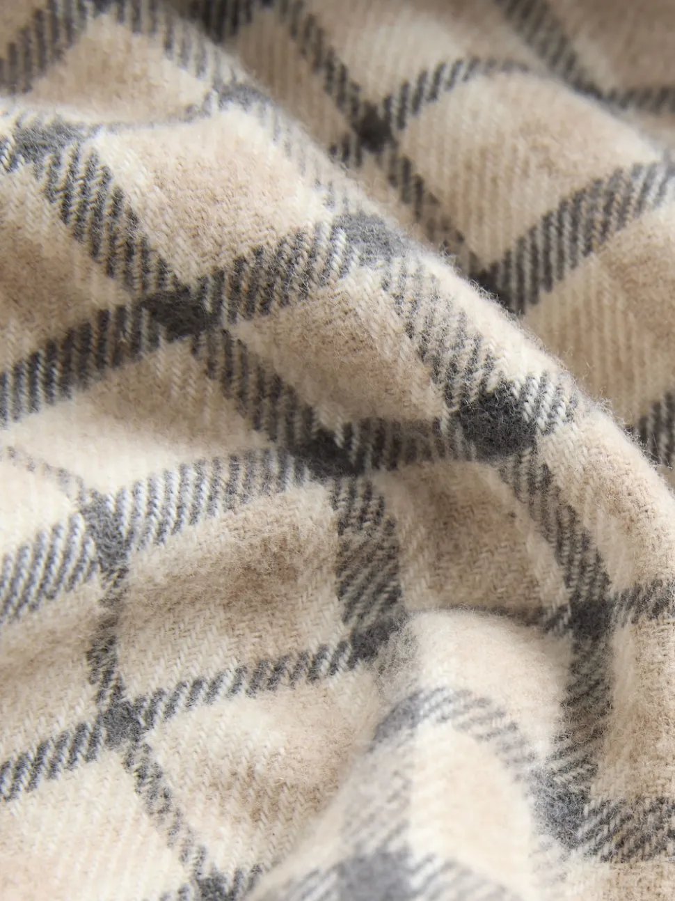 Ecru Signature Long Sleeve Check Shirt