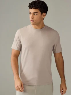 Ecru/Blue/Green/Neutral Mushroom/Grey/Stone Regular Fit Essential Cotton T-Shirts 6 Pack
