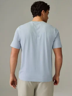 Ecru/Blue/Green/Neutral Mushroom/Grey/Stone Regular Fit Essential Cotton T-Shirts 6 Pack