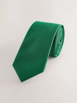 Emerald Green Slim Textured Tie