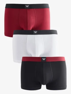 Emporio Armani Red/Black Boxers 3 Pack