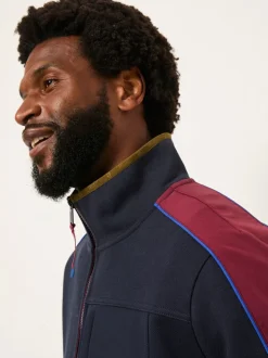 FatFace Airlie Navy Hybrid Zip Through Sweat