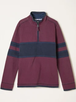 FatFace Airlie Plum Purple Stripe