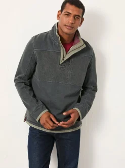 FatFace Airlie Washed Black Panel Sweatshirt