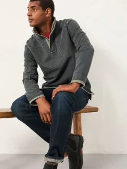 FatFace Airlie Washed Black Panel Sweatshirt