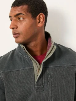 FatFace Airlie Washed Black Panel Sweatshirt