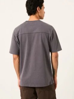 FatFace Alton Charcoal Grey Heavyweight Relaxed Fit T-Shirt
