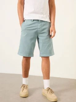 FatFace Aqua Blue Stow Garment Dye Chino Shorts