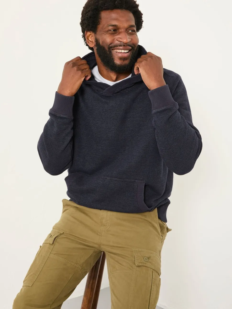 FatFace Austin Navy Hoodie