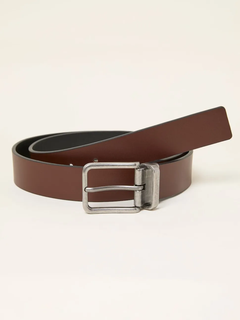 FatFace Black/Brown Reversible Leather Belt