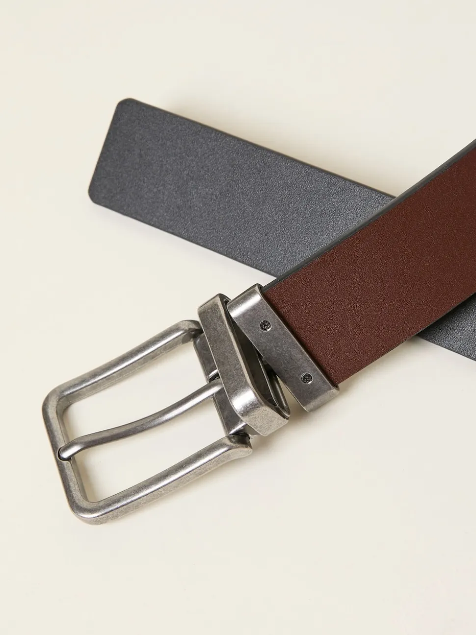 FatFace Black/Brown Reversible Leather Belt