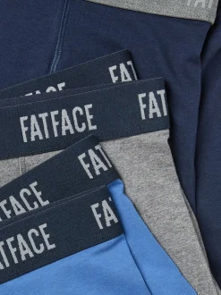 FatFace Blue & Grey Classic Boxers 3 Pack