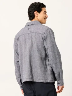 FatFace Blue Denim Zip Through Overshirt