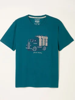 FatFace Blue Guinness Lorry Graphic T-Shirt
