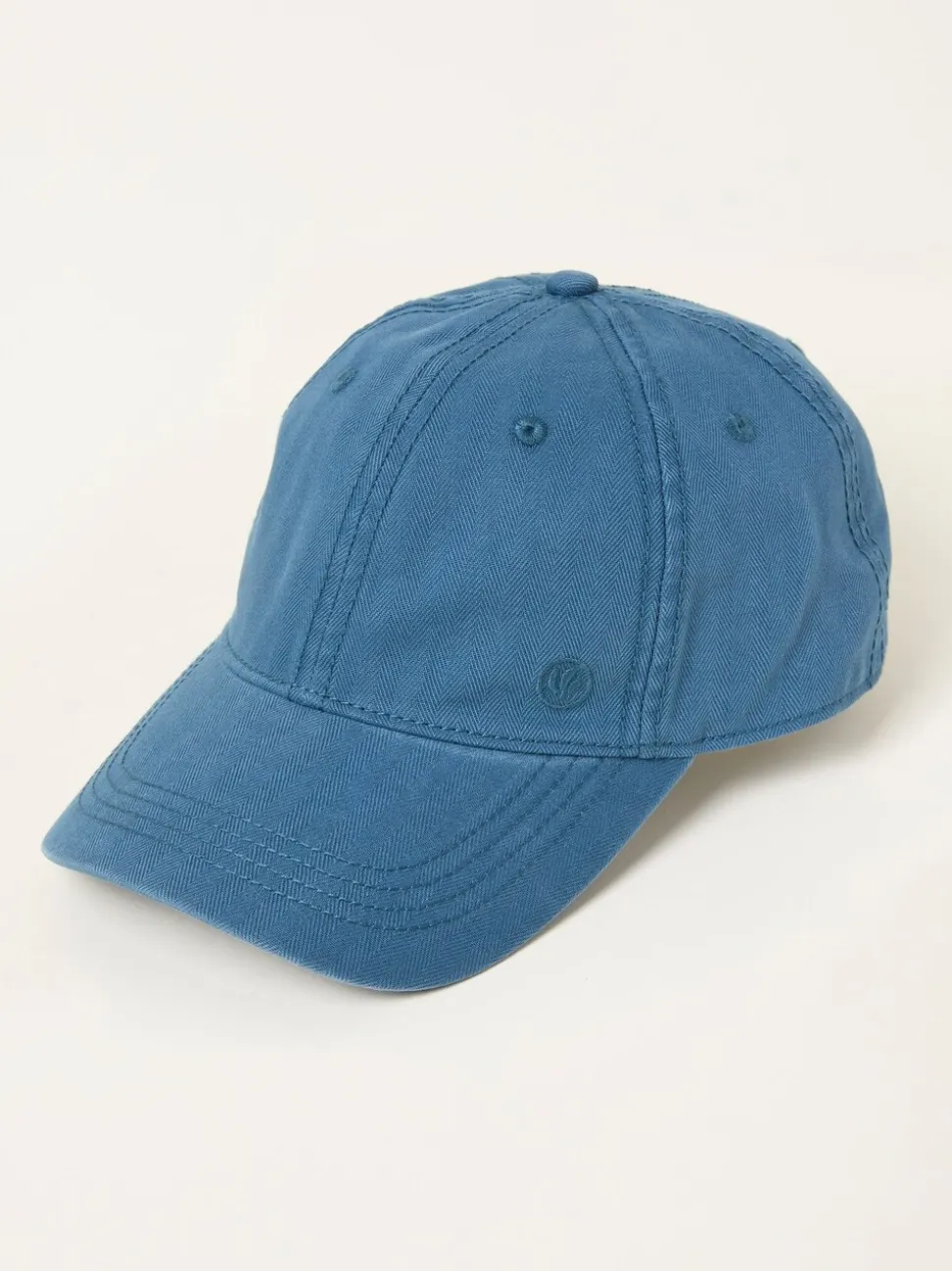FatFace Blue Herringbone Baseball Cap