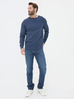 FatFace Blue Straight Fit Jeans