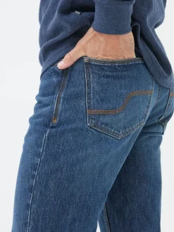 FatFace Blue Straight Fit Jeans