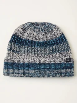 FatFace Blue Twist Colourblock Beanie