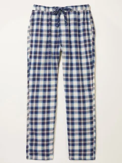 FatFace Boray Light Blue Check Pyjama Bottoms