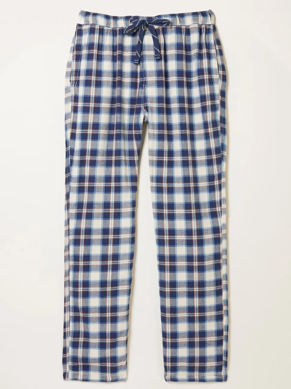 FatFace Boray Light Blue Check Pyjama Bottoms
