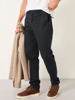 FatFace Bosbury Dark Navy Tailored Fit Smart Chino Trousers