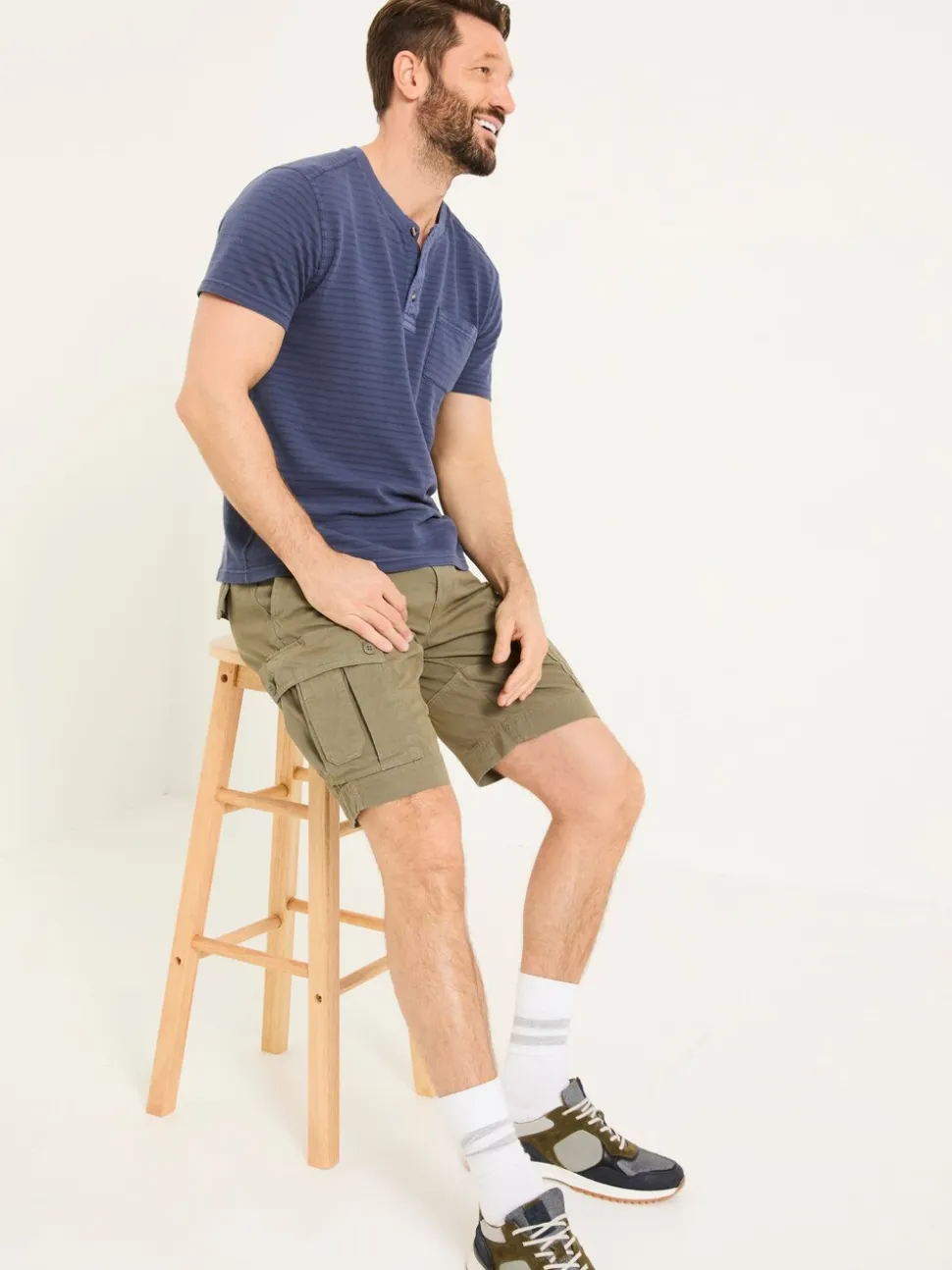 FatFace Breakyard Khaki Green Cargo Shorts