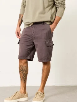 FatFace Brecon Dark Grey Garment Dye Cargo Shorts
