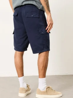 FatFace Brecon Navy Garment Dye Cargo Shorts