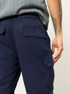 FatFace Brecon Navy Garment Dye Cargo Shorts