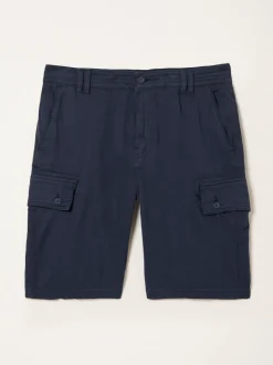 FatFace Brecon Navy Garment Dye Cargo Shorts