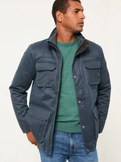 FatFace Broadsands Navy Flap Pocket Jacket