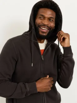 FatFace Brooke Black Zip Through Hoodie