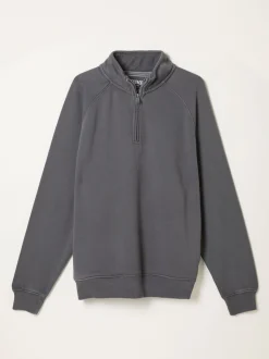 FatFace Brooke Grey Half Neck Sweat Top