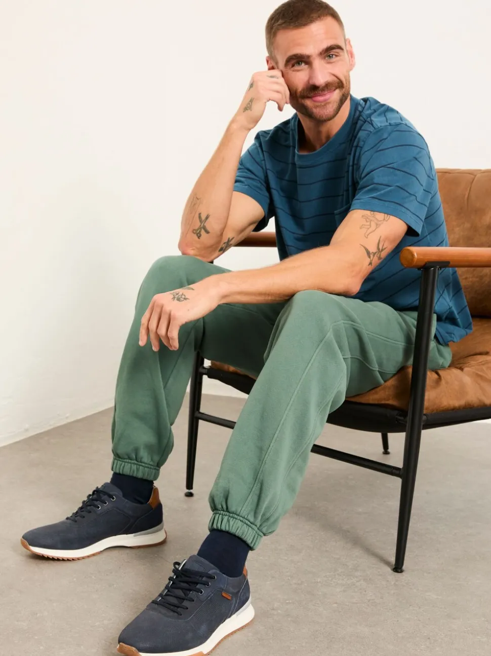 FatFace Brooke Jade Green Cuffed Joggers