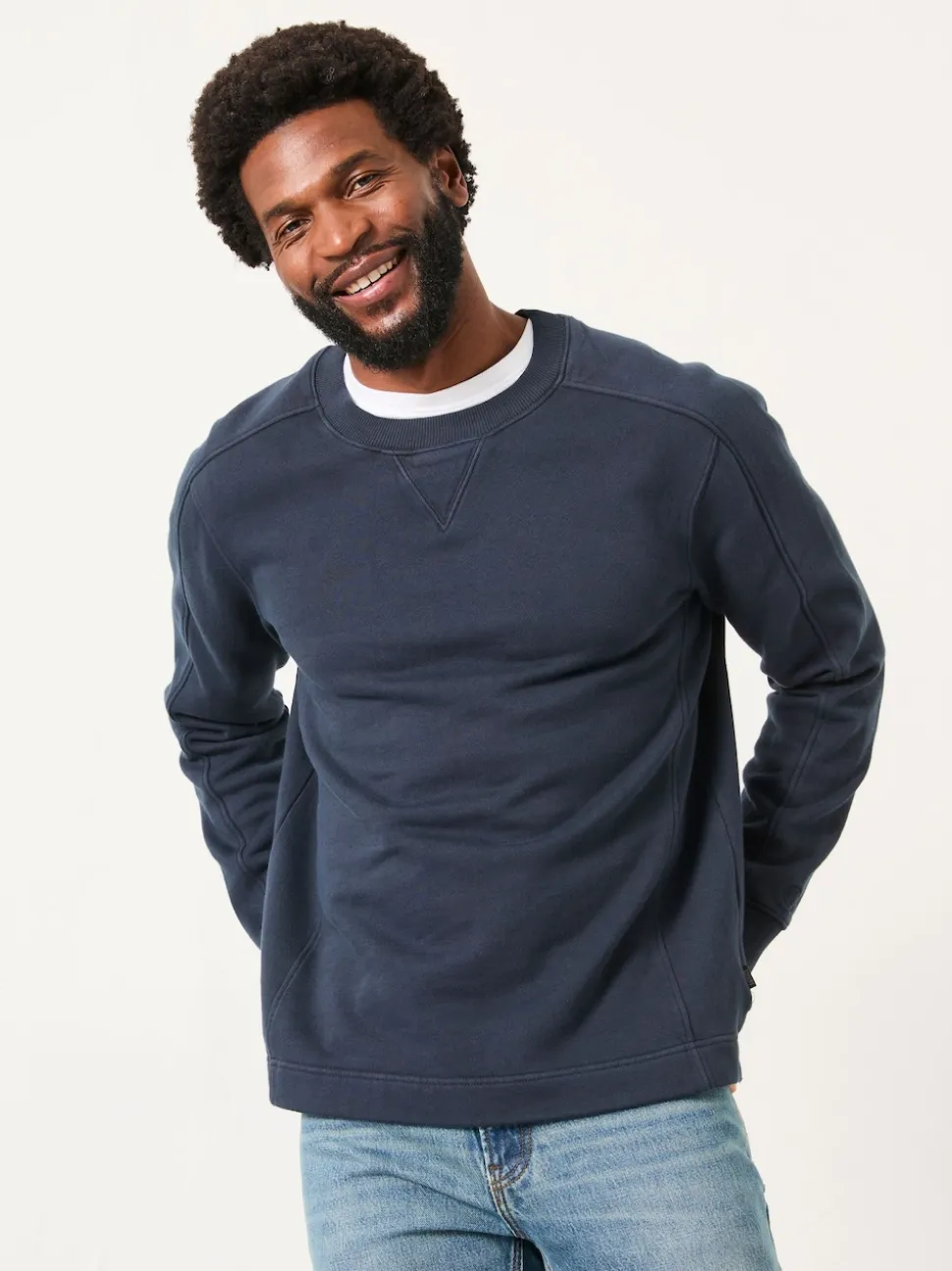 FatFace Brooke Navy Crew Sweat