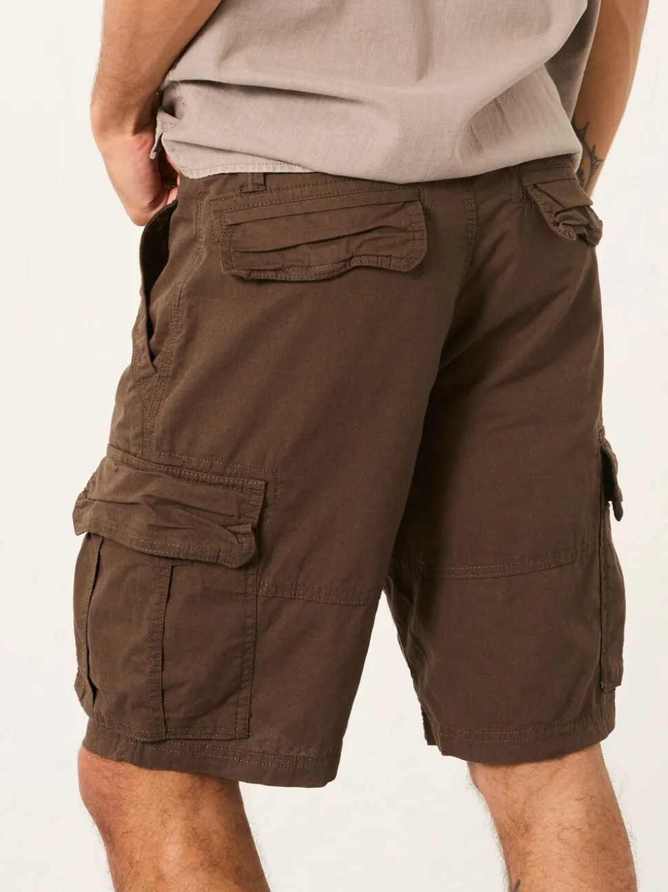 FatFace Bude Brown Cargo Shorts