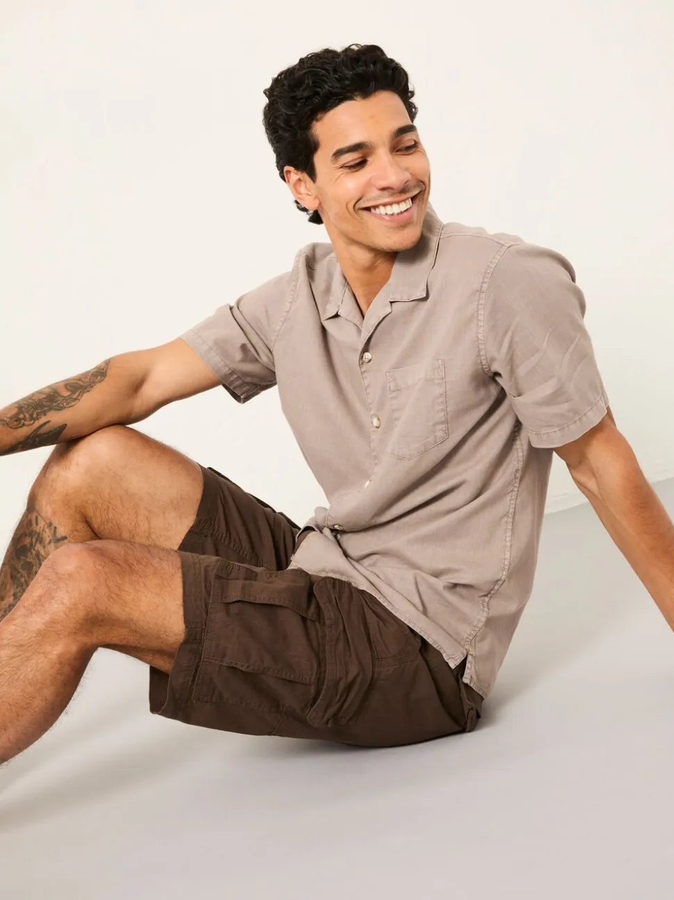 FatFace Bude Brown Cargo Shorts