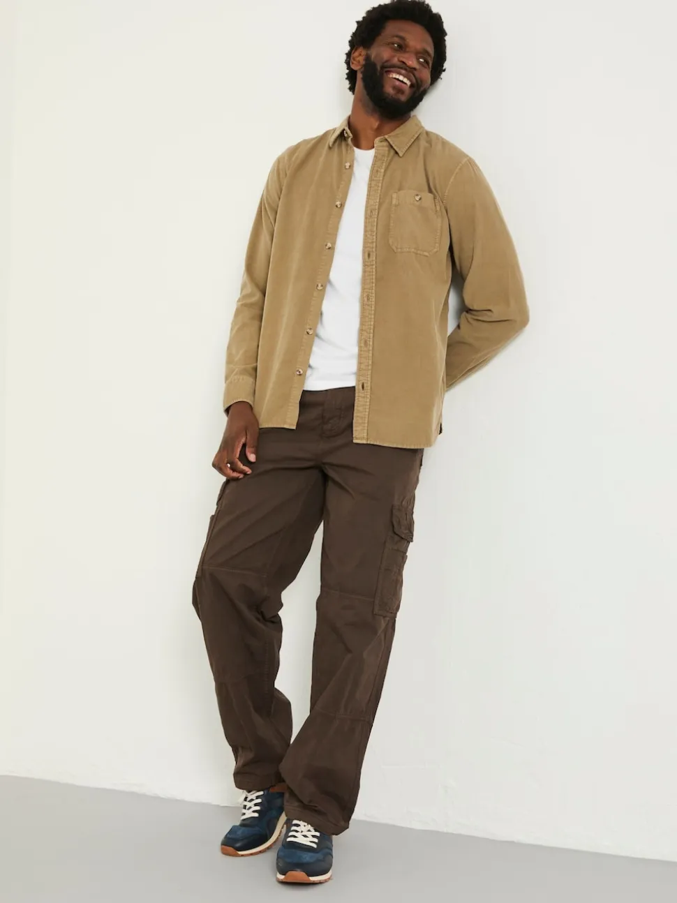 FatFace Bude Dark Brown Cargo Trousers