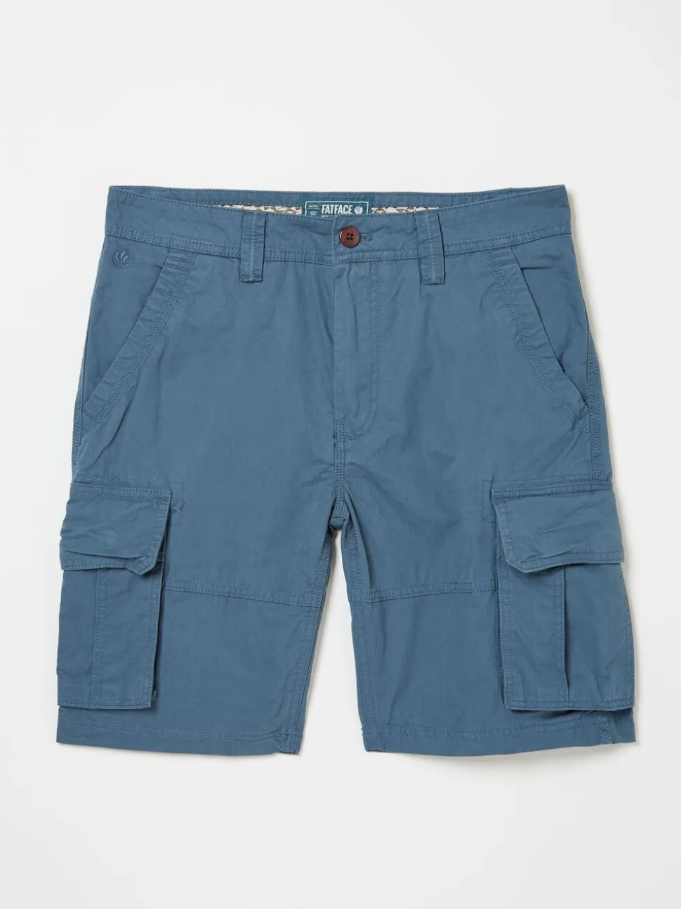 FatFace Bude Dark Teal Blue Cargo Shorts