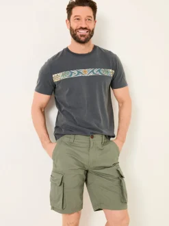 FatFace Bude Green Cargo Shorts