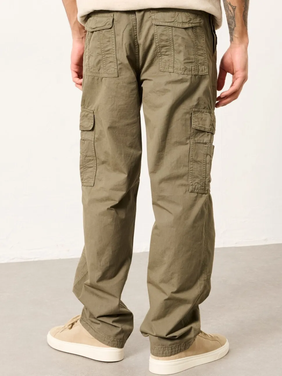 FatFace Bude Khaki Green Cargo Trousers
