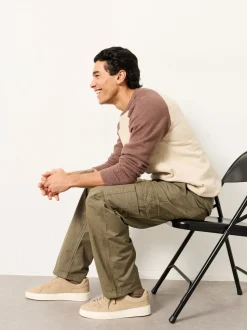 FatFace Bude Khaki Green Cargo Trousers