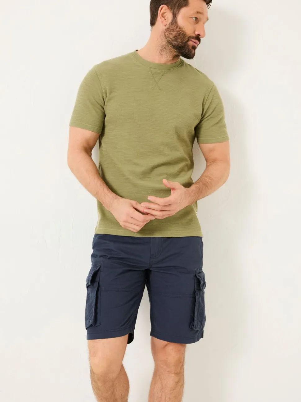 FatFace Bude Navy Cargo Shorts