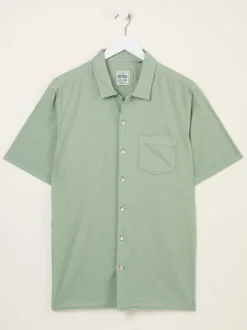 FatFace Bugle Green Linen Cotton Shirt