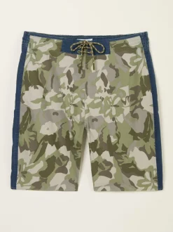 FatFace Camber Green Camo Swim Shorts