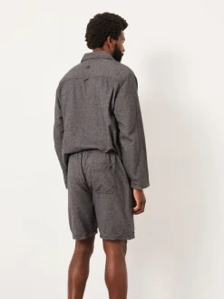 FatFace Charcoal Grey Brushed Twill Pyjama Shorts
